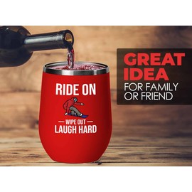 Snowboarding Red Edition Wine Tumbler 12oz - Ride on - Ski Snowboard Goggles Snowboarder Skiing Snowboarding Gift Skiers Hiking Mountain