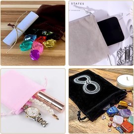 10pcs 2.8*3.5 in Velvet Drawstring Bags Gift Bags Navy Blue,Jewelry Candy Present Soft Velvet Pouches Party Favors Wrapping Sacks Reusable Storage Bags for Birthday,Wedding,Christmas,DIY Craft