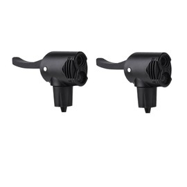 Bicycle Valve Connector Tire Tyre Air Pump,2 Pieces Dual Head Bike Track Pump,Valve Adapter Bicycle Track Pump for Bicycle Bike Replacement Accessories,Locking Presta Schrader Air Chuck for Bike Tire