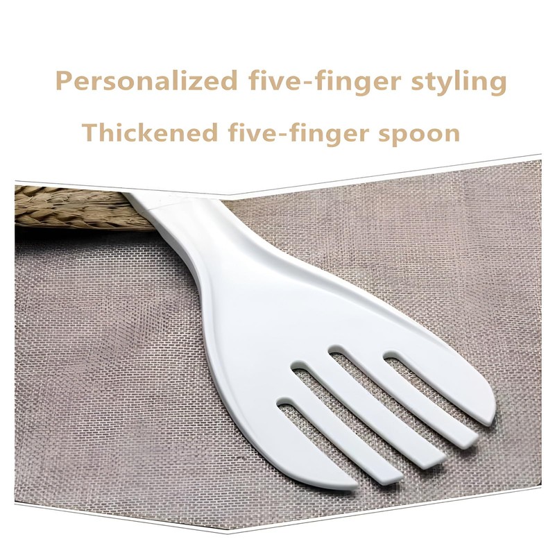 Jumbo Large Plastic Rice Paddle Spatula Scoop Fork-Like, 10.63" (27