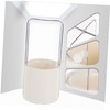 IWOWHERO Cosmetic Box Plastic Brush Bucket Travel Makeup Case Brush