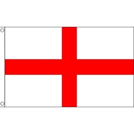 England St George Flag 5ft x 3ft - 75 Denier - Double Stiched Hem - 100% Woven Polyester