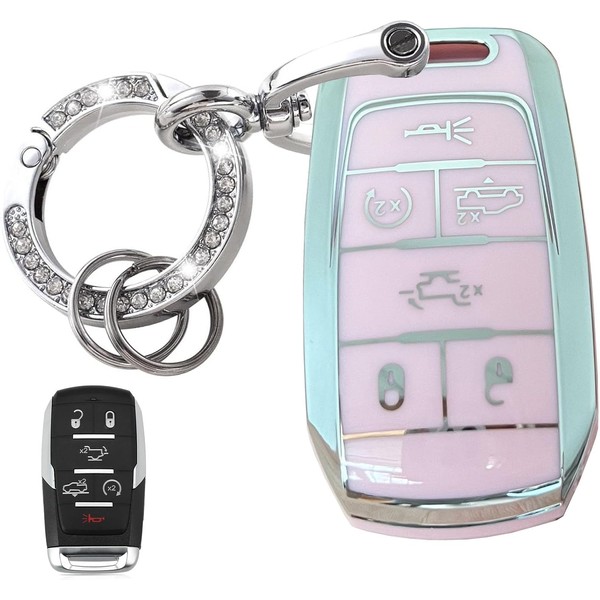 WENHENI Keyless Entry Systems Key for RAM Key Fob Cover
