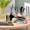 AQYIP Black White and Gold Pen Pencil Holder for Boho