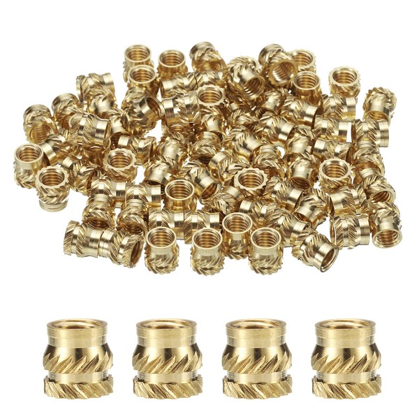 QUARKZMAN Pack of 50 M5 Brass Threaded Inserts, Heat Insert