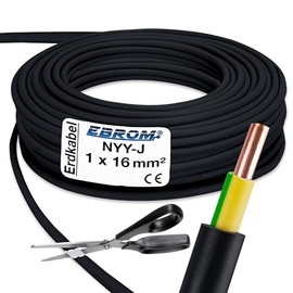 NYY-J Earth Cable 1 x 16 mm² (Running Metre) Price per Metre – Please Enter Your Desired Length