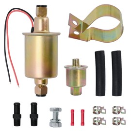 E8012S 12V Universal Electric Fuel Pump Micro Electric Fuel Pump Inline Low Pressure Pump 5-9 PSI, 30 GPH for Gas Diesel Inline FD0002 P60430 6414671