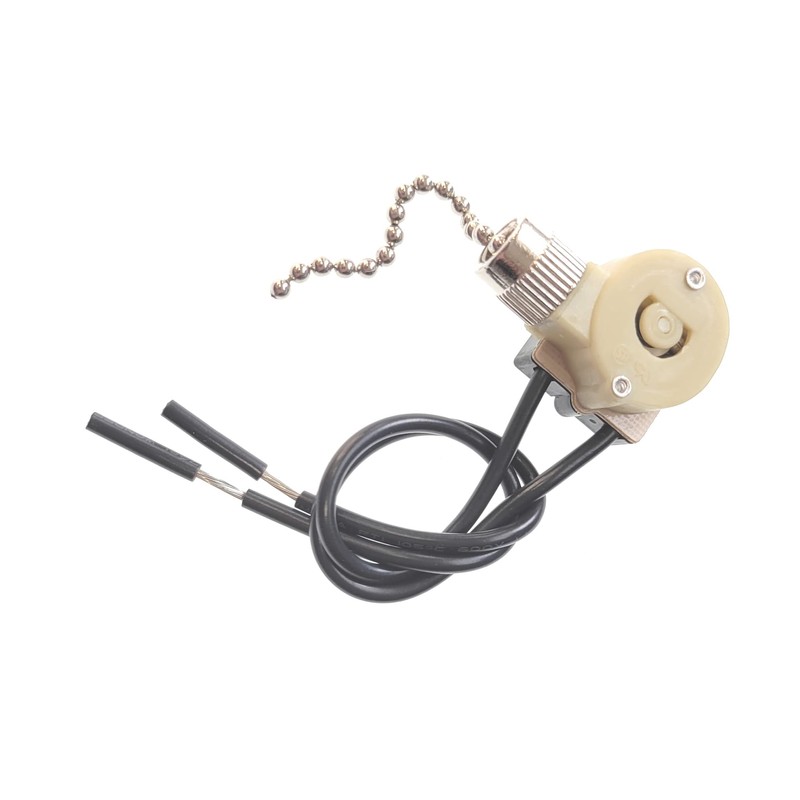Sinton E81372 ON-Off Nickel Pull Chain Lamp Switch for Lighted