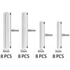 32 PCS Cylindrical Pin Pegs,304 Stainless Steel Dowel Pins