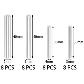 32 PCS Cylindrical Pin Pegs,304 Stainless Steel Dowel Pins