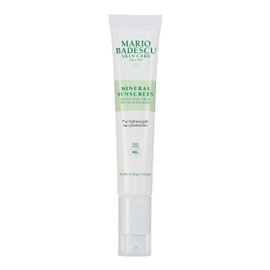 Mario Badescu Protector solar mineral SPF 30 para todo tipo de piel | Hidratante sin aceite, seguro para arrecifes, formulado con óxido de zinc, ácido