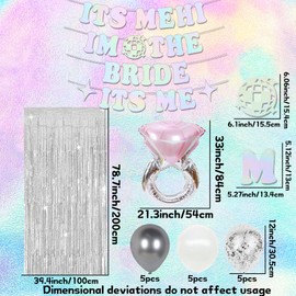 Engagement Party Decorations It's Me Hi I'm The Bride It's Me Banner Singer Party Decorations My Engaged Era Party Decoration for Fans Girls Music Birthday Party Supplies