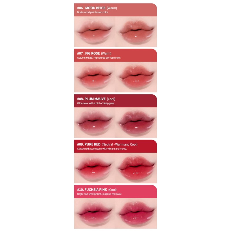 Heart Percent Dote On Mood Pure Glow Tint 01.peach coral