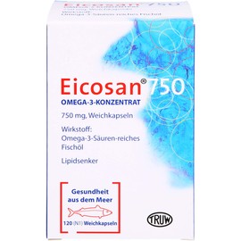 EICOSAN 750 Omega-3 Concentrate Soft Capsules Pack of 120