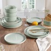 HaWare Stoneware Dinnerware Sets, 12-Piece Plates and Bowls Set for