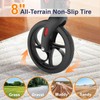SUCCU 3 Wheel Walkers for Seniors, Foldable Narrow Wheeled Rollator,