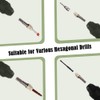 2 PCS SDS Chuck Adapter 6.35MM Drill Bit Adaptor Professional