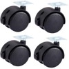 Multibao 4xPcs 1.5 Inch Castor Wheel Swivel Caster Plate Mounted