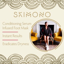 Skimono Moisturising Foot Mask Socks (1 Pair) Moisturising Socks Treatment to Revitalise Dry Skin, Cracked Heels & Hard Skin - At Home Foot Care Mask
