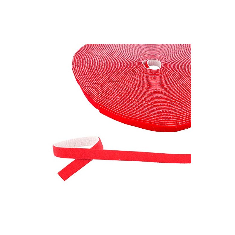 AIXONTEC 25 m Velcro Red Velcro Cable Ties 15 mm