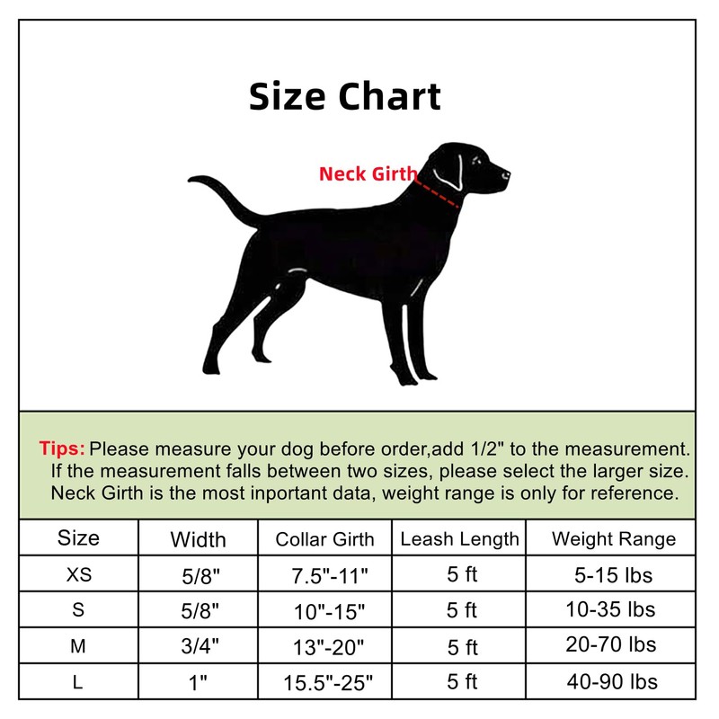 Olahibi Dog Collar Leash Set, Leopard Pattern, Polyester Material, 5ft