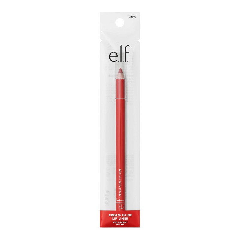 e.l.f. Cream Glide Lip Liner, Highly-Pigmented Pencil For Shaping &