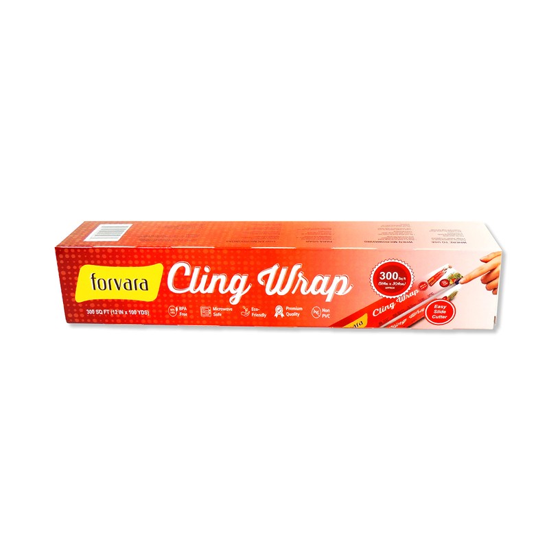 Forvara Cling Wrap Non-PVC Plastic Wrap for Food - 300