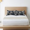 Zhirexin Black White Skull Satin Pillowcase, Smooth and Cool Silk