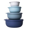 CHONYI Mixing Bowl Set with Lids,4 Pcs Wide and Deep