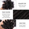 DAIXI 0.6cm and 0.2cm,0.4cm,0.8cm Options 4-18 Inch 70 Strands 100%