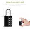 KeeKit Combination Padlock, 4 Digit Combination Lock with Keys, Resettable