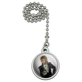 GRAPHICS & MORE David Bowie As Jareth from The Labyrinth Ceiling Fan and Light Pull Chain