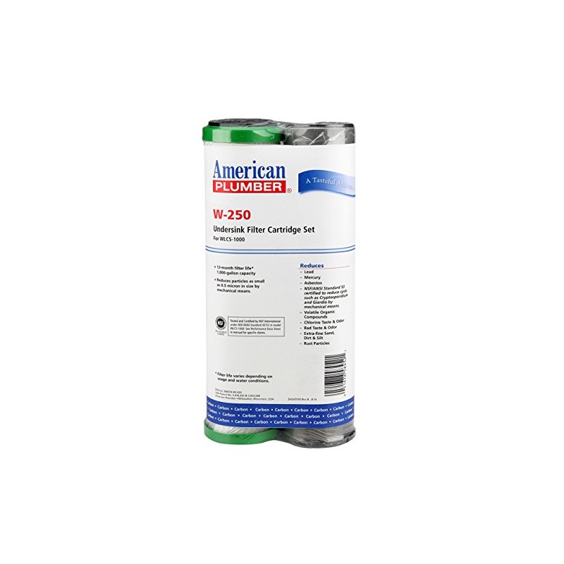 American Plumber W-250 Replacement Filter Cartridge Set
