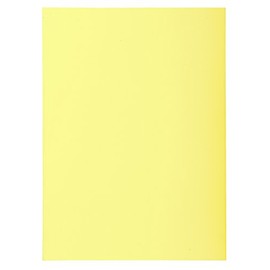 Exacompta - Ref 850105E - Super Square Cut Folders - 22 x 31cm in Size, Suitable for Storing & Holding A4 Documents, 60gsm Material - Yellow (Pack of 100)