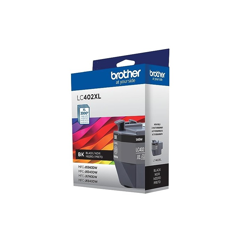 Brother Cartucho de Tinta LC402XLBKS Negro de Alto Rendimiento