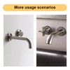 OFFO Extra Large Shower Arm Flange Brushed Nickel 3.5" in