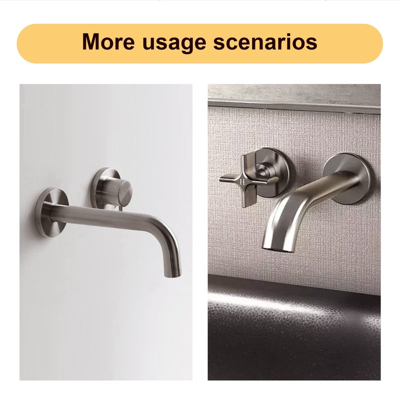 OFFO Extra Large Shower Arm Flange Brushed Nickel 3.5" in