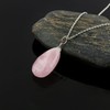 CRYSTALIS Natural Ultra Pink Morganite Gemstone Pendant Necklace, High Grade