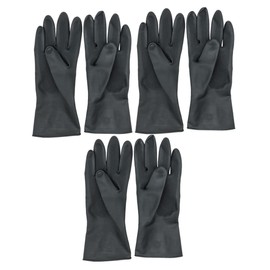 LALAFINA 3pairs Hair Dye Gloves Anti- Hand Protectors for Salon Hair Coloring Black for Hairdressing Cleaning Cooking and More