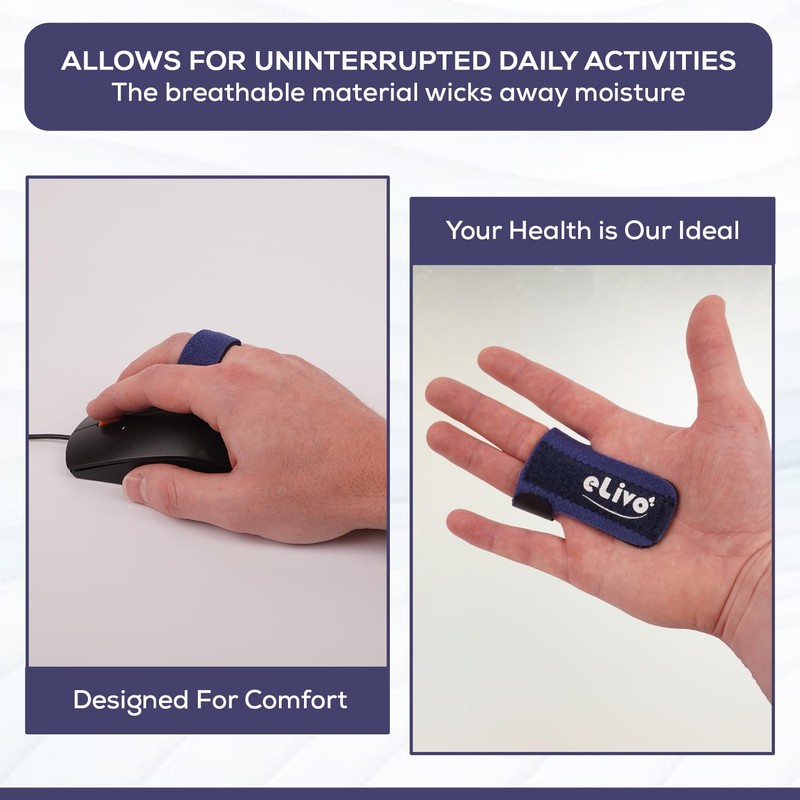 MedVance Elivo Finger Splint, Trigger Finger Support Brace for Thumb,