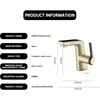 ICREEH LED Bathroom Faucet with Temperature Display, Brushed Gold Bathroom