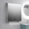 Comercial Paper Towel Dispenser Wall Mount, Brushed Stainless Steel Hand