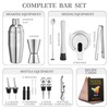 Mixology Bartender Kit with Stand - 18 Piece Bar Set