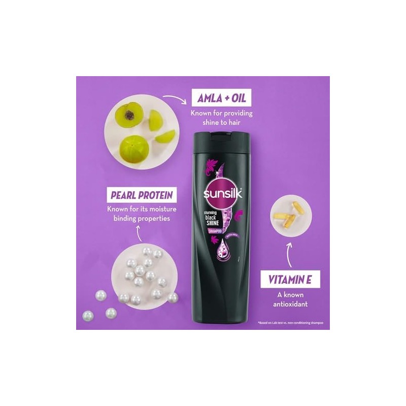 sunsilk Stunning Back Shine Activ-mix Amla+ Oil, Pearl Protein &