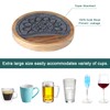 Wood Coasters for Drinks Set of 8, Minacun Absorbent Coaster,
