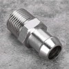 Thread Fitting, 1/2'' NPT 5/8'' Barb Chrome Metal Fitting Intake