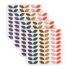 LAGO TERRA Set of 4 Leaf Print Drinks Coasters in