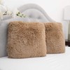 Sweet Home Collection Plush Pillow Faux Fur Soft and Comfy