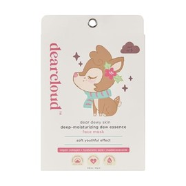 dearcloud Mascarilla Reafirmante De Colágeno Dew Essence De Dear Dewy Skin Mascarilla Facial Reafirmante Con Colágeno Vegetal, Ácido Hialurónico Y