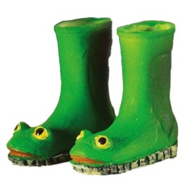 Melody Jane Dolls Houses Dollhouse Green Frog Wellington Boots Mini Garden Accessories 1:12